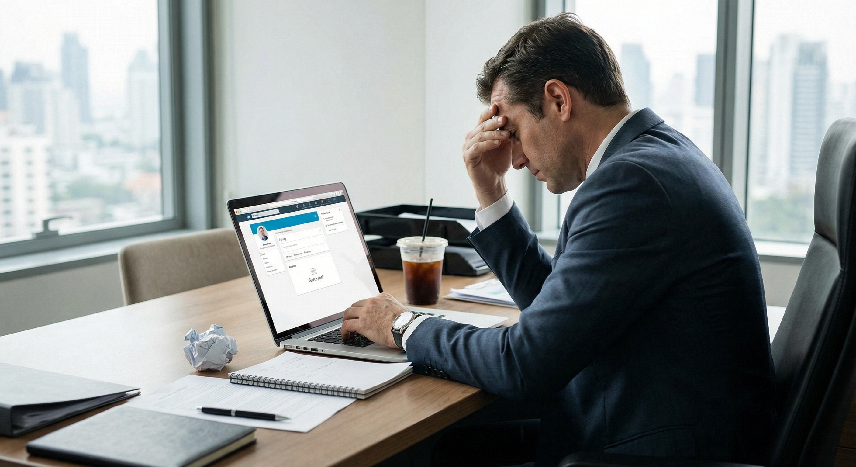 LinkedIn Thought Leader Ghostwriting challenge illustration